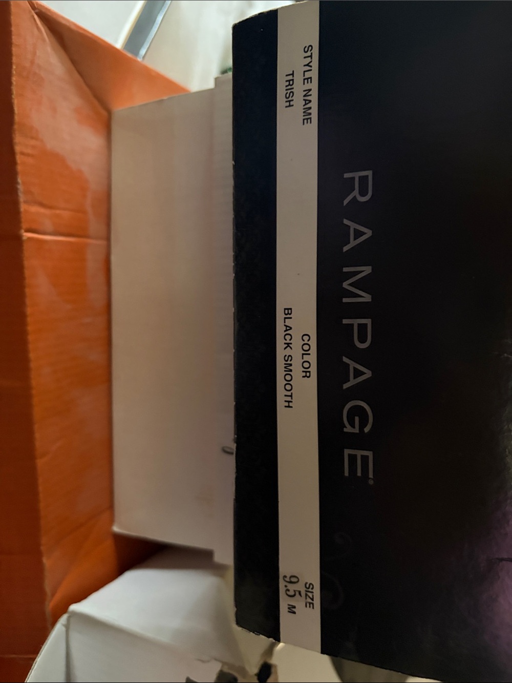 Rampage Black Smooth Ankle Booties